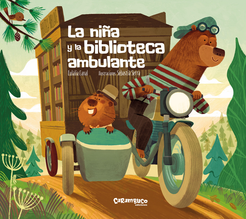 La niña y la biblioteca ambulante