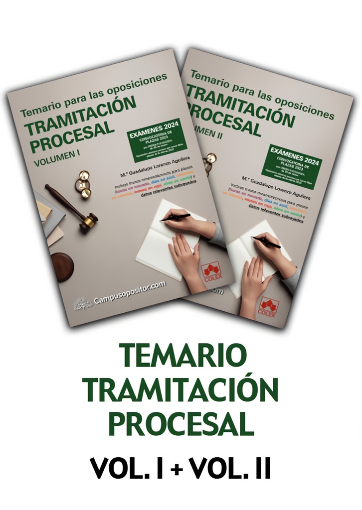 024 TEMARIO TRAMITACION PROCESAL VOL I Y II