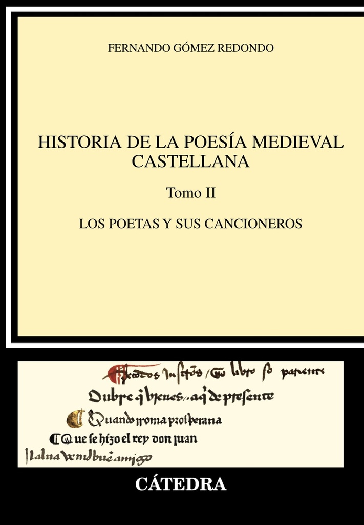 Historia de la poesía medieval castellana II