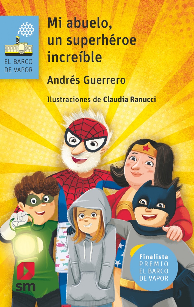 Azul;mi abuelo es un superheroe