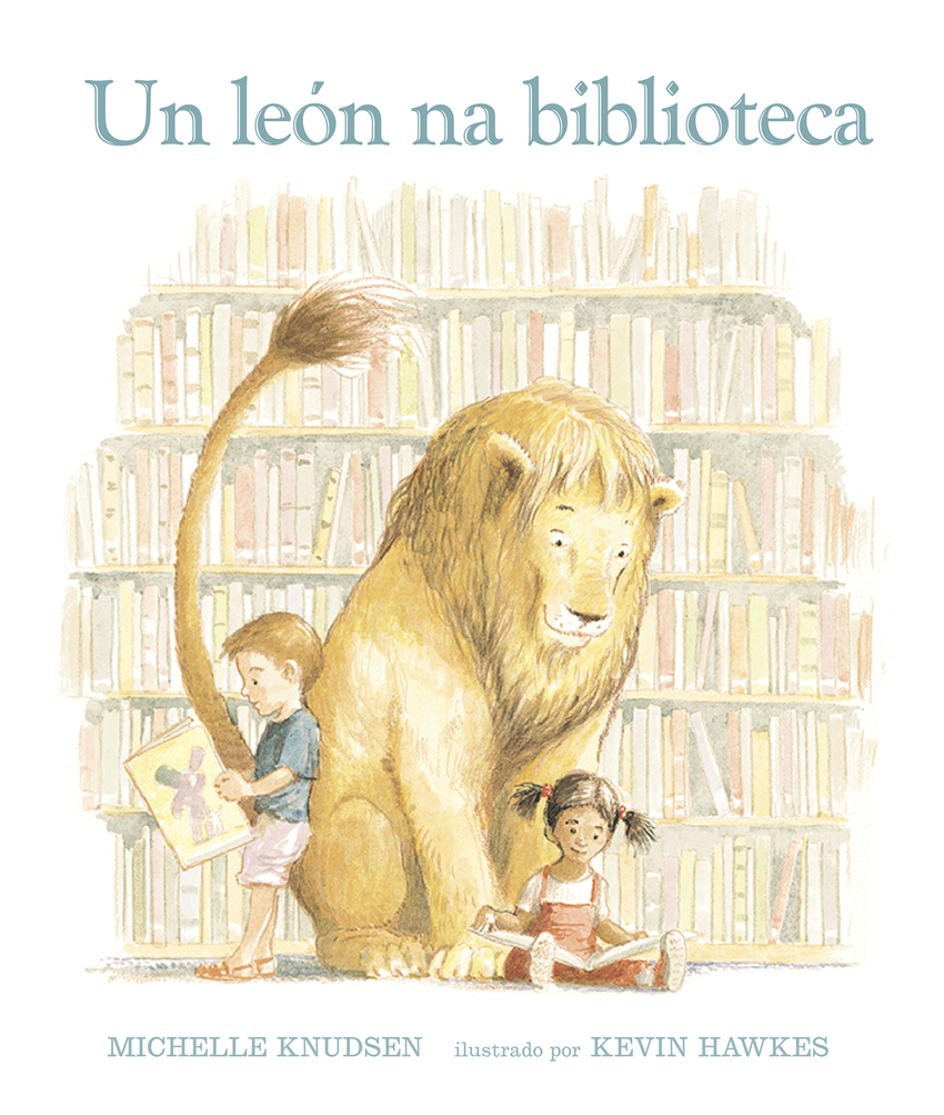 Un león na biblioteca