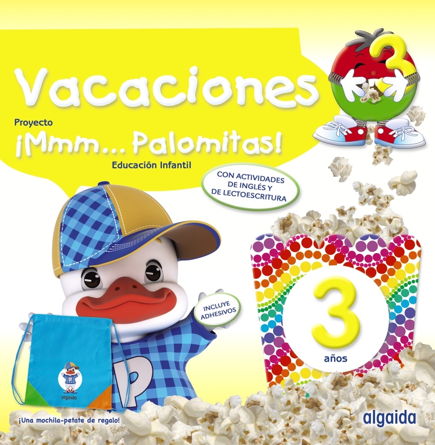 ¡Mmm... Palomitas! 3 años. Cuaderno de vacaciones