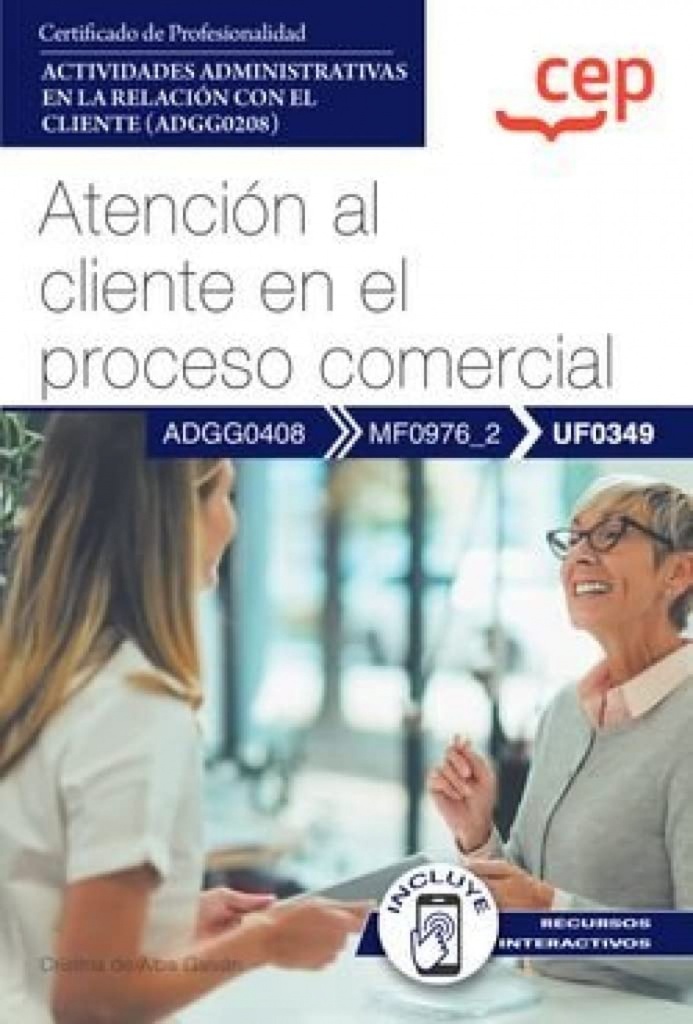 ATENCION AL CLIENTE EN EL PROCESO COMERCIAL ACTIVIDADES ADMINISTRATIVA