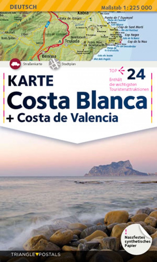 Costa Blanca, map