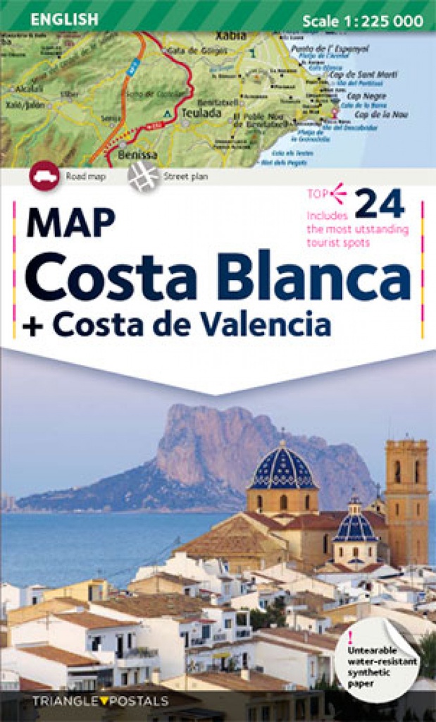 Costa Blanca, mapa