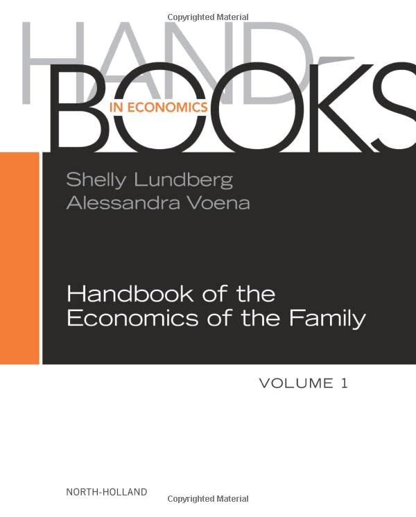 Handbook of the economics of the family