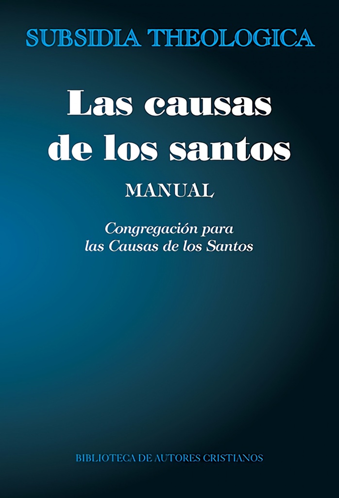 Las causas de los santos. Manual