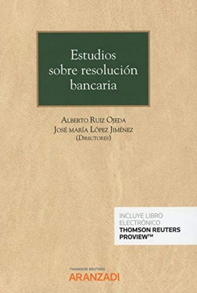 Estudios sobre resolución bancaria (Papel + e-book)