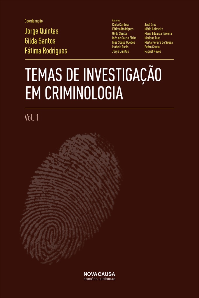 TEMAS DE INVESTIGACAO EM CRIMINOLOGIA