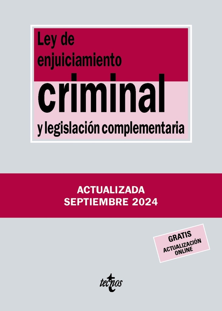 Ley de Enjuiciamiento Criminal y legislación complementaria