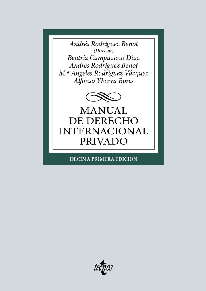 Manual de Derecho Internacional privado