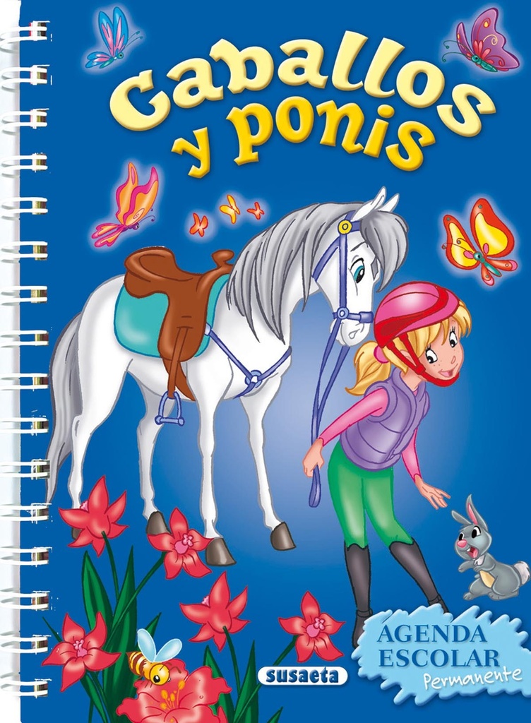 Agenda escolar permanente caballos y ponis