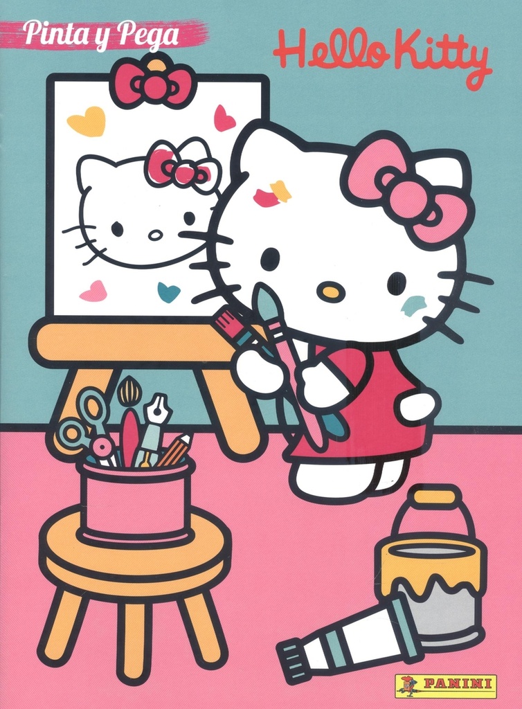 PINTA Y PEGA HELLO KITTY