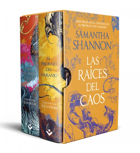 [9788419498601] ESTUCHE SAMANTHA SHANNON (CONTIENE: EL PRIORATO DEL NARANJO # EL DÍA QUE SE ABRI