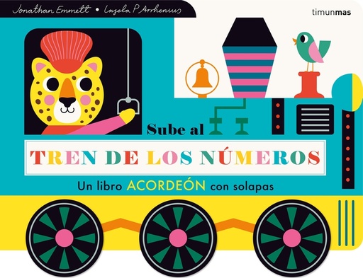 [9788408285908] Sube al tren de los números. Un libro acordeón con solapas