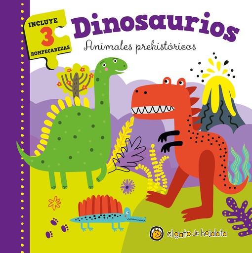 [9789878202846] Dinosaurios: Animales prehistóricos (Libro+3 Puzzle)