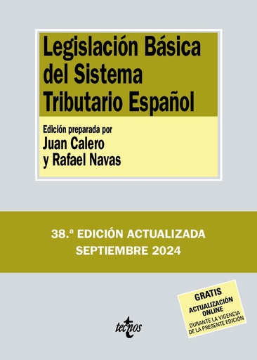 [9788430991877] Legislación Básica del Sistema Tributario Español