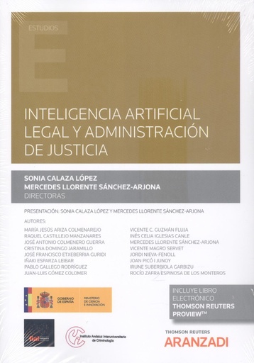 [9788411246743] INTELIGENCIA ARTIFICIAL LEGAL Y ADMINISTRACION DE JUSTICIA