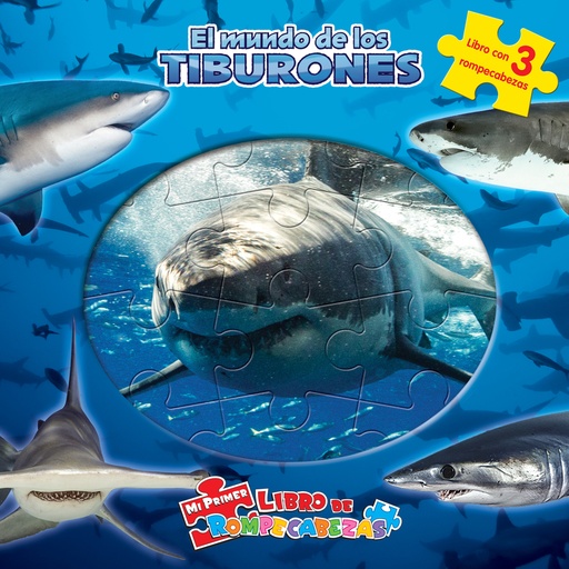 [9782764379776] El mundo de los tiburones (Libro+3 puzzles)