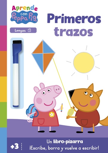 [9788448869601] Peppa Pig. Primeros aprendizajes - Aprendo con Peppa Pig. Primeros trazos (Libro-pizarra)