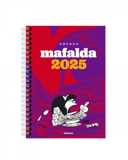 [9786316544391] Mafalda 2025, Agenda Para La Mujer Anillada violeta-roja