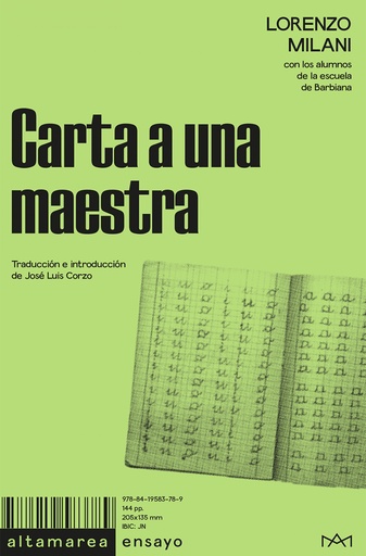 [9788419583789] Carta a una maestra