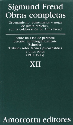 [9789505185887] O.C FREUD 12: SOBRE UN CASO DE PARANOIA DESCRITO A