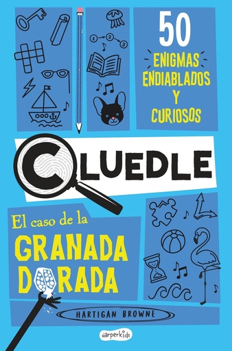 [9788419802699] CLUEDLE: El caso de la granada dorada: 50 enigmas endiablados y curiosos (Libro 2)