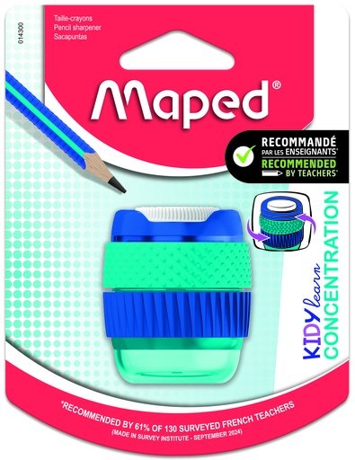 [IB14300MA] Sacapuntas Kidy Learn Concentración 1 Orificio Blister