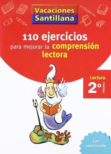 [9788429408904] VACACIONES 110 EJERCICIOS PARA MEJORAR LA COMPRENSION LECTORA 2º PRIMARIA SANTILLANA