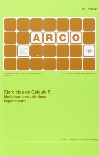 [9788492490639] Ejerc. calculo 5 multip.-div. 2 parte