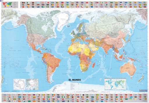 [9782061009888] Mapa plastificado El Mundo