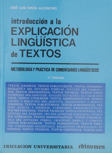 [9788485789450] Introducción a la explicación lingüística de textos