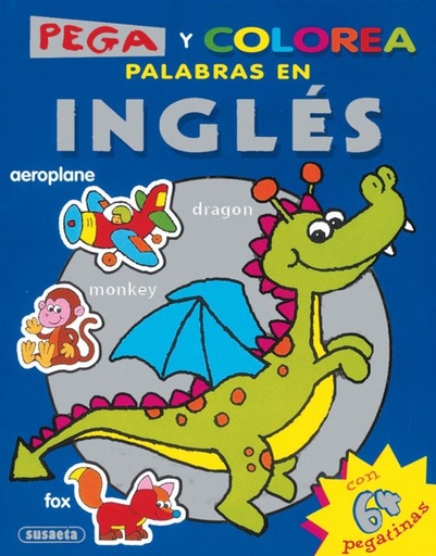 [9788430565634] Pega y colorea palabras inglés 3 (Super pega y colorea)