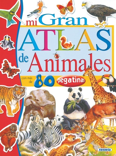 [9788430555376] Mi gran atlas de animales con pegatinas