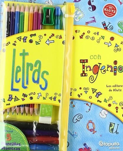 [9789876370189] Letras con ingenio.(100% klutz español).(+lapices,goma...)