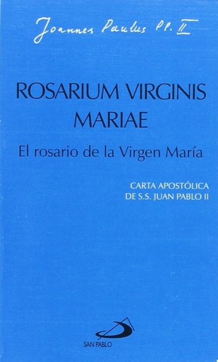 [9788428524841] Rosarium virginis mariae. El rosario de la virgen María