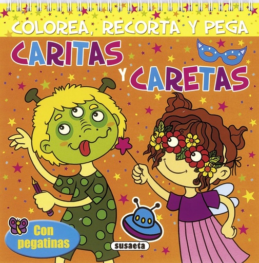 [9788467710724] Caritas y caretas. Colorea recorta y pega
