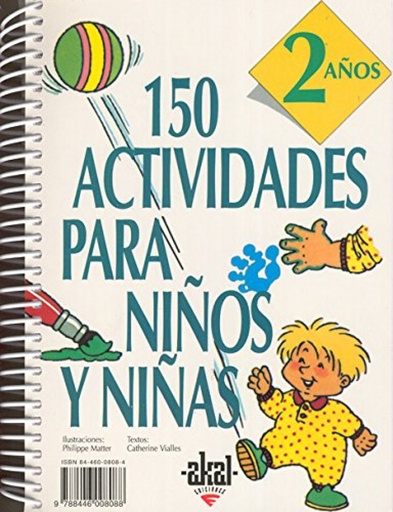 [9788446008088] 150 actividades para niños y niñas de 2 años