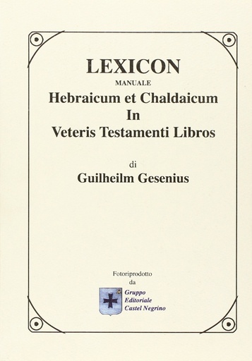 [9788889662052] Lexicon.manuale hebraicum et chaldaicum