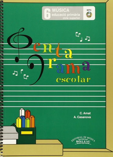 [9788480209274] Pentagrama escolar 6 educació primaria cicle superior
