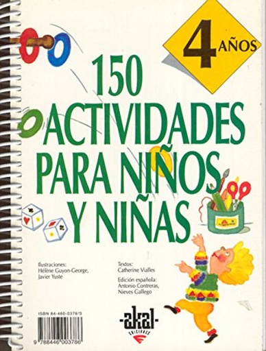 [9788446003786] 150 actividades niños y niñas 4 años