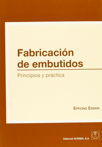 [9788420010540] Fabricacion de embutidos: guia basica