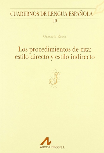 [9788476351291] Procedimientos de cita: estilo directo y estilo indirecto
