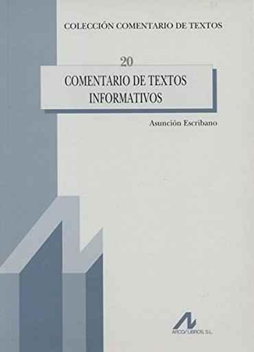 [9788476357422] Comentarios de textos informativos