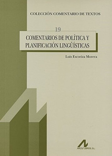 [9788476357231] Comentarios de política y planificación lingüísticas