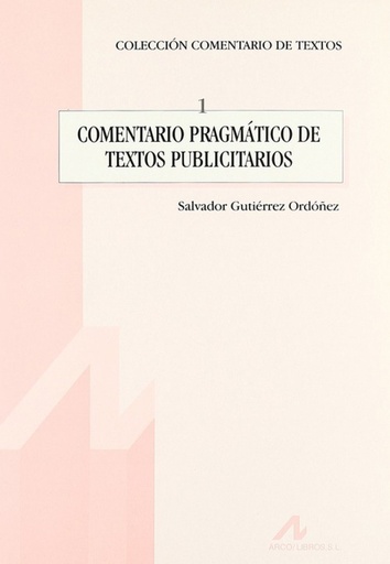 [9788476352489] 1.Comentario pragmático de textos publicitarios.