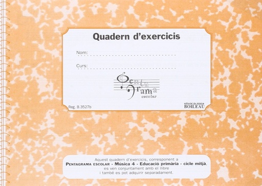 [9788480208246] Quadern pentagrama escolar
