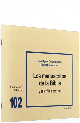 [9788481693539] 102.manuscritos Biblia critica textual.(Cuadernos Biblicos)