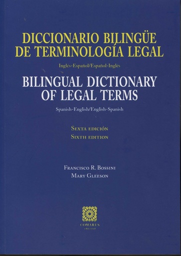 [9788490452288] Diccionario Bilingüe de terminología legal